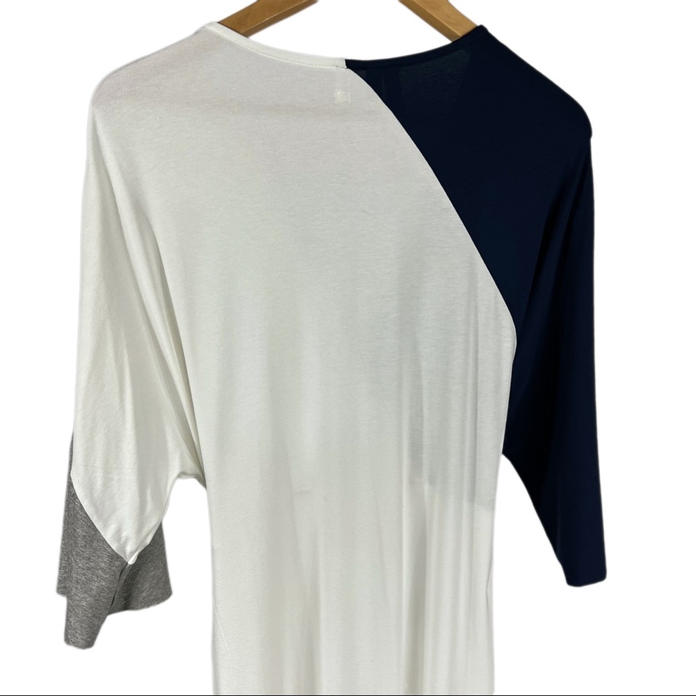 Asos Design Color Block Knot Front Midi Dress Siz… - image 3